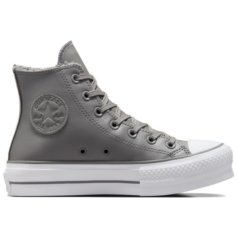 Converse Chuck Taylor All Star Comfortable Versatile Trendy Non-Slip High-Top Skate Shoes Unisex Sneakers Gray A05511C