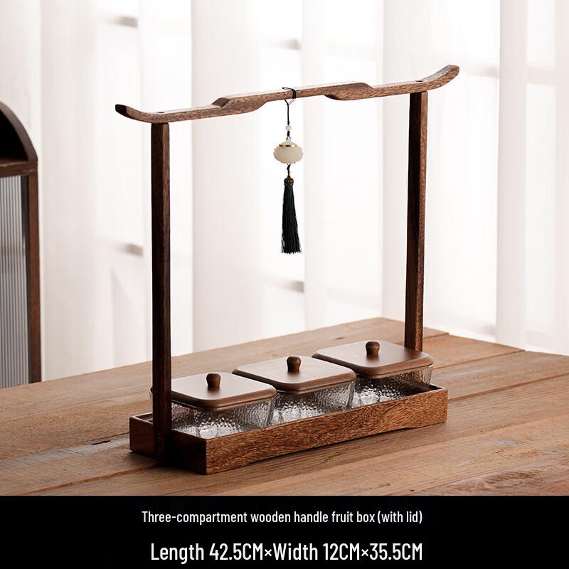 Südamerikanisches Nussbaumholz Serviertablett mit Griff