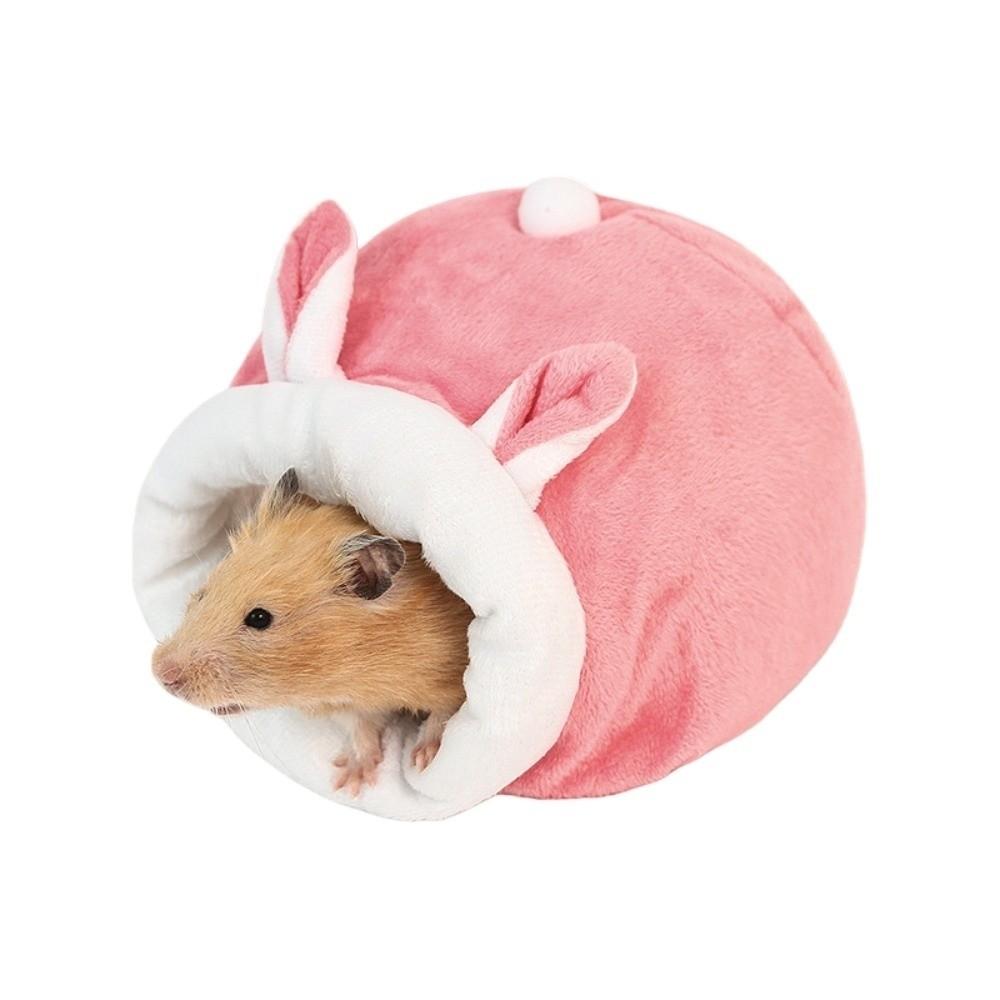 Thickened Hamster Cotton House Soft Rat Sleepping Bed Cow Hamster House Cave  Golden Hamster