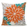 Geometric Color Flower Pillow Cover Polyester Fabric Modern Decor For Living Room