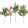Artificial Christmas Green Plants, Small Bunches, Artificial Red Berries, Home Decoration Ornaments, Flower Arrangement Props