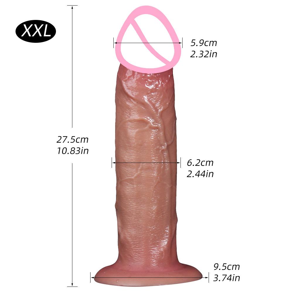 Dildo Sex Toys for Women Wearable Strapon Dildo Realistic Silicone Anal Plug Soft Penis with Suction Cup Adult Masturbator