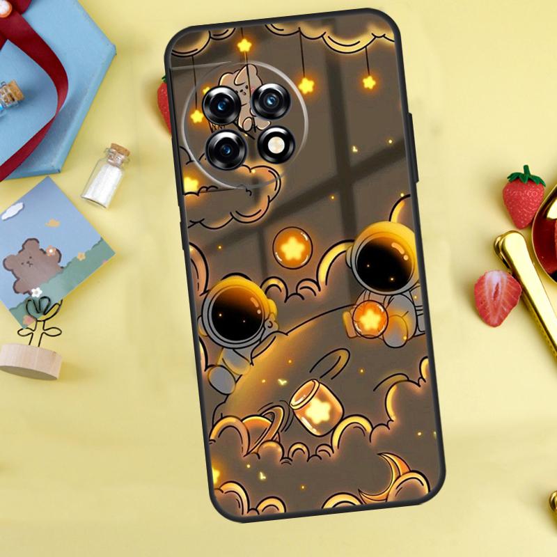 Cute galaxy Astronaut Case For Oneplus 11 8 9 10 Pro Ace 8T 9RT 10R 10T Oneplus Nord 2 2T N10 N20 CE 3 Lite Cover