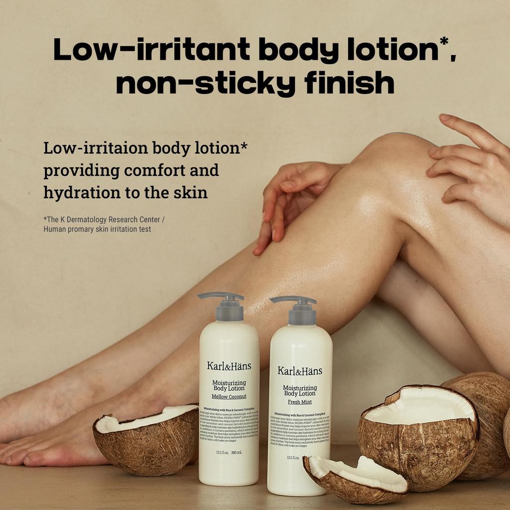 [Karl&Hans] Karl & Hans Body Milk - Refreshing, Highly Moisturizing, Contains PDRN, Ceramide, and Panthenol, Exfoliating, Mildly Acidic, Low