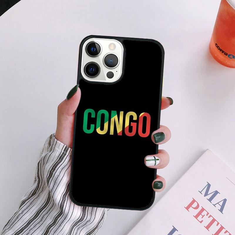 Congo Flag Phone Case For iPhone 17 Air 14 13 12 16Pro Max 15 Plus Max Cover Shell coque