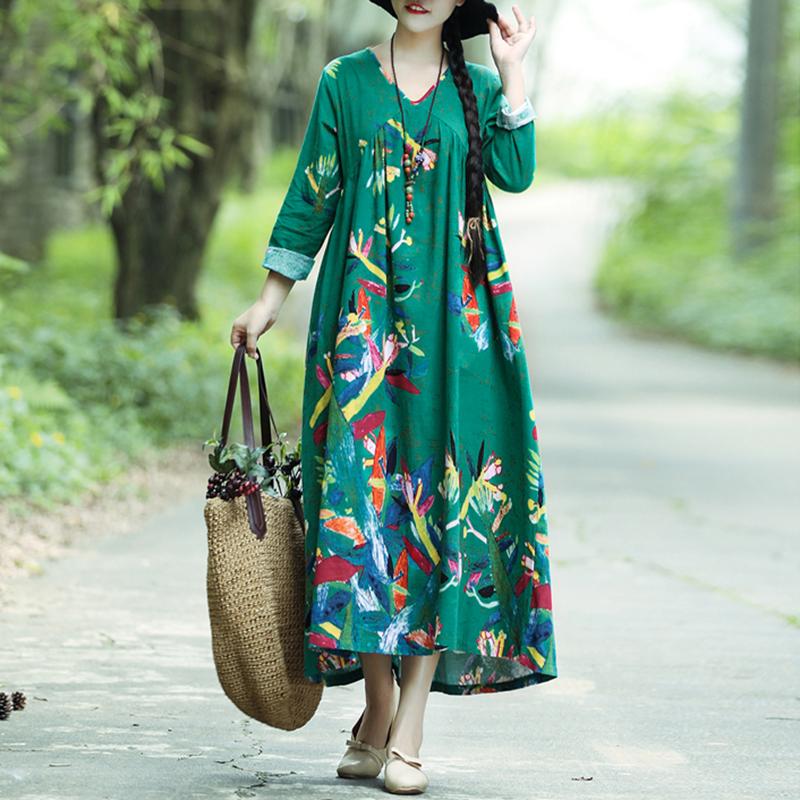 chinese dress ladies ZANZEA Women Dresses Long Sleeve Maxi Dresses Casual Cotton Linen Dress  Fall Spring Vintage Retro Solid Colour Long Dress with Pockets Beige M :  Amazon.co.uk: Fashion