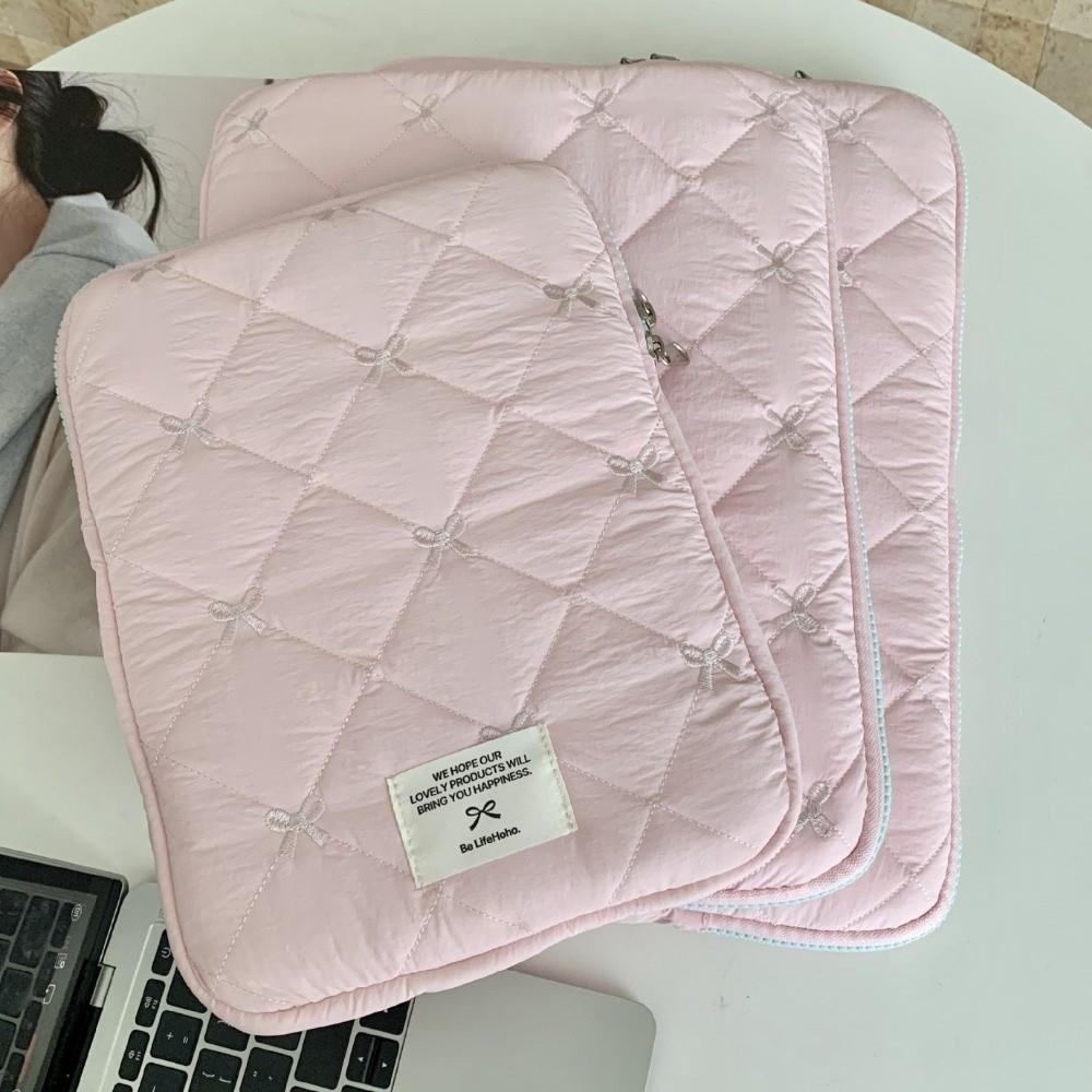 Shockproof Tablet Sleeve Case Soft Laptop Bag Portable Bow Laptop Sleeve  Travel