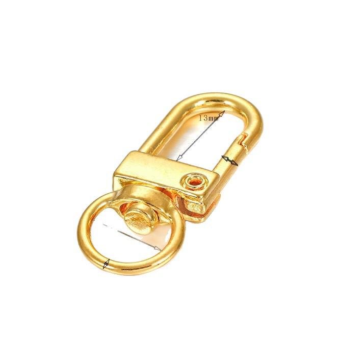 Portachiavi con moschettone a pinza di aragosta girevole: Connettore durevole in lega color-preservante per gioielli e accessori