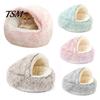 Spazio Sicuro per Gatti Casetta Nido per Gatti Grotta Coperta Morbida Calda Soffice Riscaldamento per Animali Domestici con Fondo Antiscivolo Cucciolo Calmante Cani Piccoli