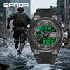 Sanda Men's Waterproof Tactical Sports Watch - Outdoor Multifunctional Military Style Student Wristwatch