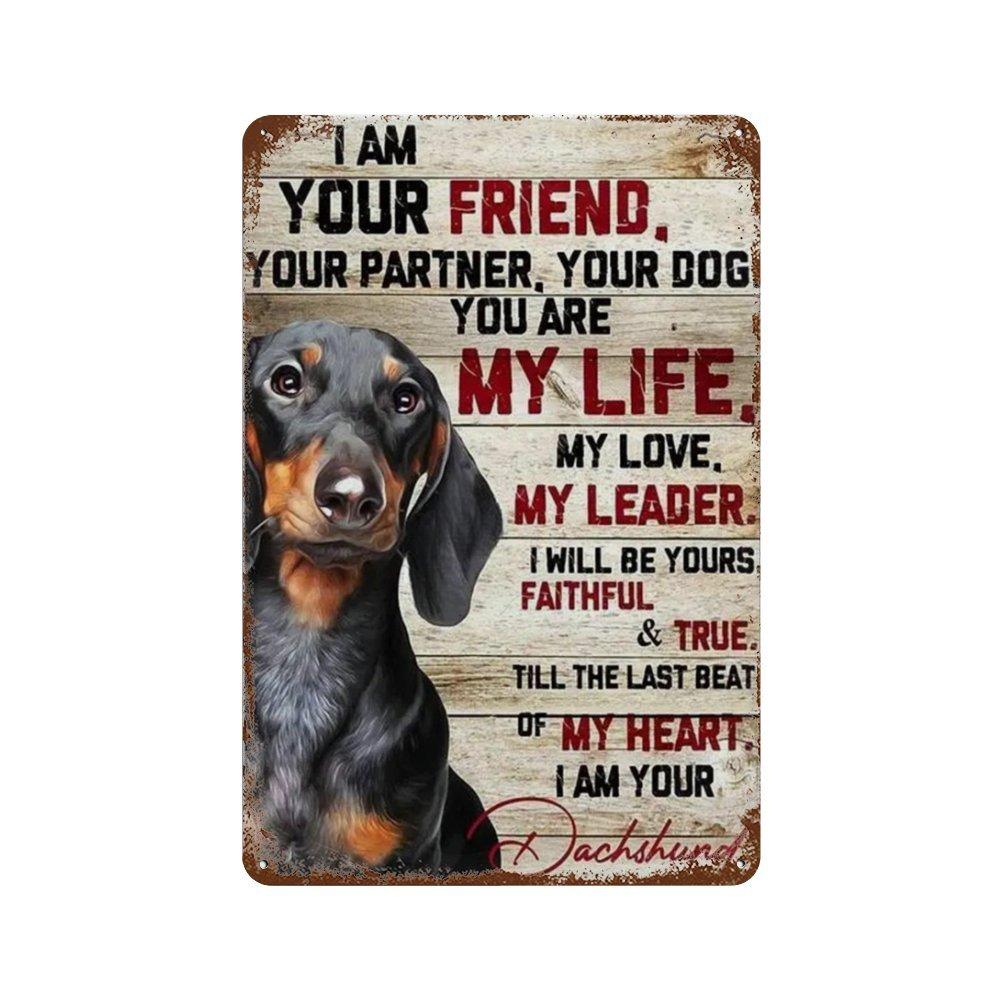 

Винтажный милый постер с изображением домашних собак, металлические жестяные знаки, такса, бульдог, металлическая табличка для сада, кофейни, кухни, домашнего декора на стену 20x30cm