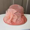 Eugen yarn flower pot hat outdoor casual fashion sunshade sunscreen hat summer new women's big edge breathable cool hat
