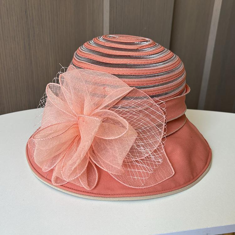 Eugen yarn flower pot hat outdoor casual fashion sunshade sunscreen hat summer new women's big edge breathable cool hat