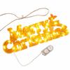 New Merry Christmas LED Letter Sign 3D with Hanging Rope Fairy Light String Xmas Garland String Home Decor