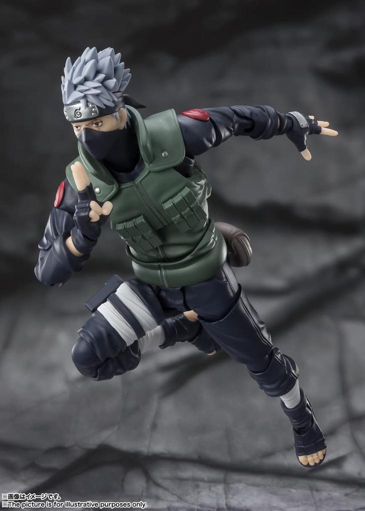 TAMASHII NATIONS NARUTO Shippuden Kakashi Hatake The Hero of the Sharingan 160mm Painted Movable Figure S.H.Figuarts - - Approx. ABS&PVC