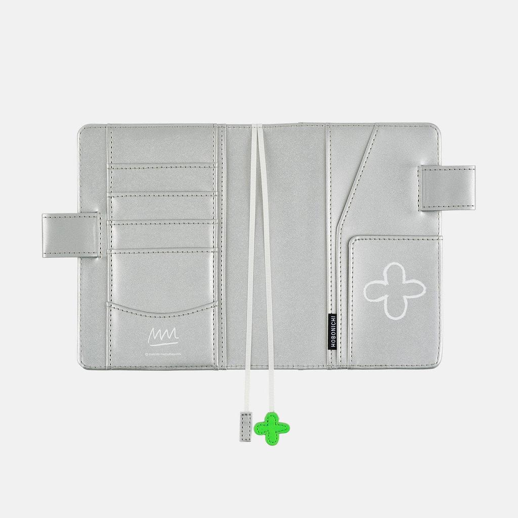 Hobonichi Techo Original Notebook Cover by Makoto Flower (A6) Matsubayashi/Silver