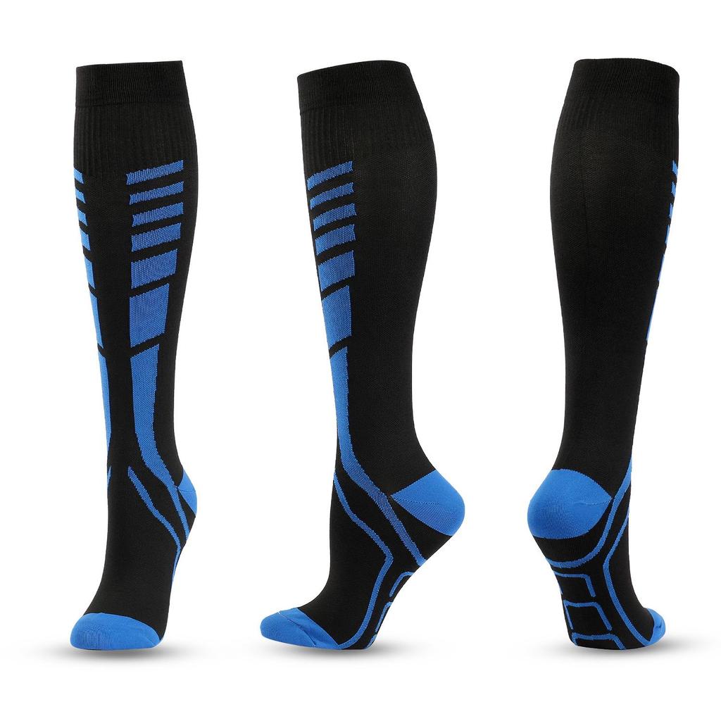 Unisex Multicolor Outdoor Compression Socks for Running – Long Tube Design