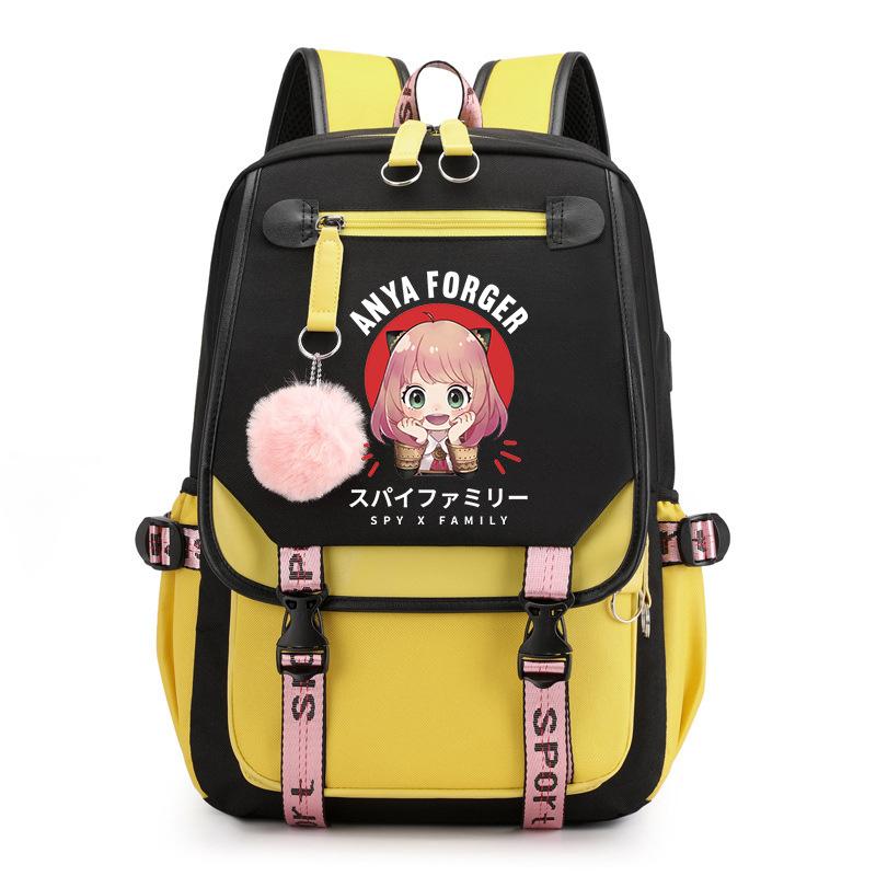 Spy Play House Backpack Casual Versatile Large Capacity Junior High School Student School Bag