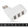 USB Hubs Ports USB 2.0 Mini Rotate Splitter Adapter Hub for PC Notebook Laptop Mac White