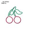 Two-Tone Irregular Metal Paper Clips for Office and Bookmarks