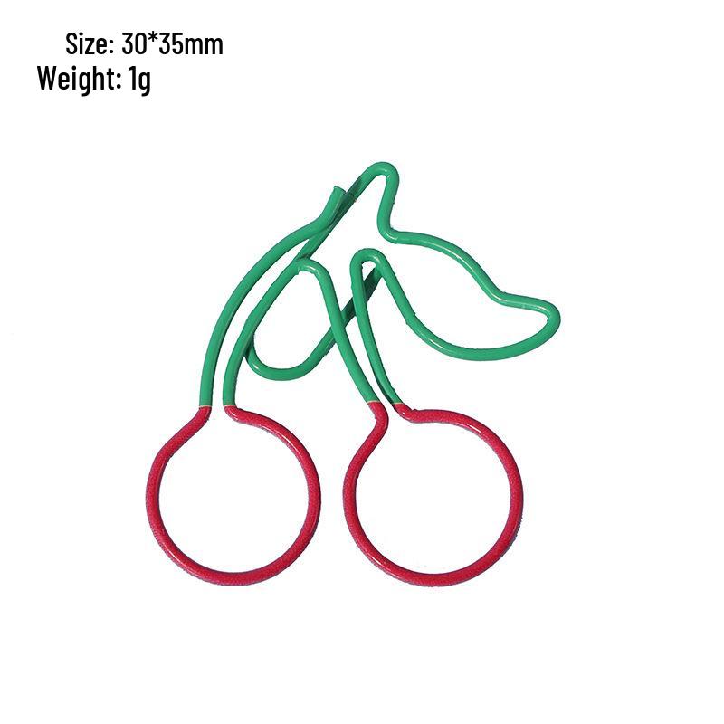 Two-Tone Irregular Metal Paper Clips for Office and Bookmarks