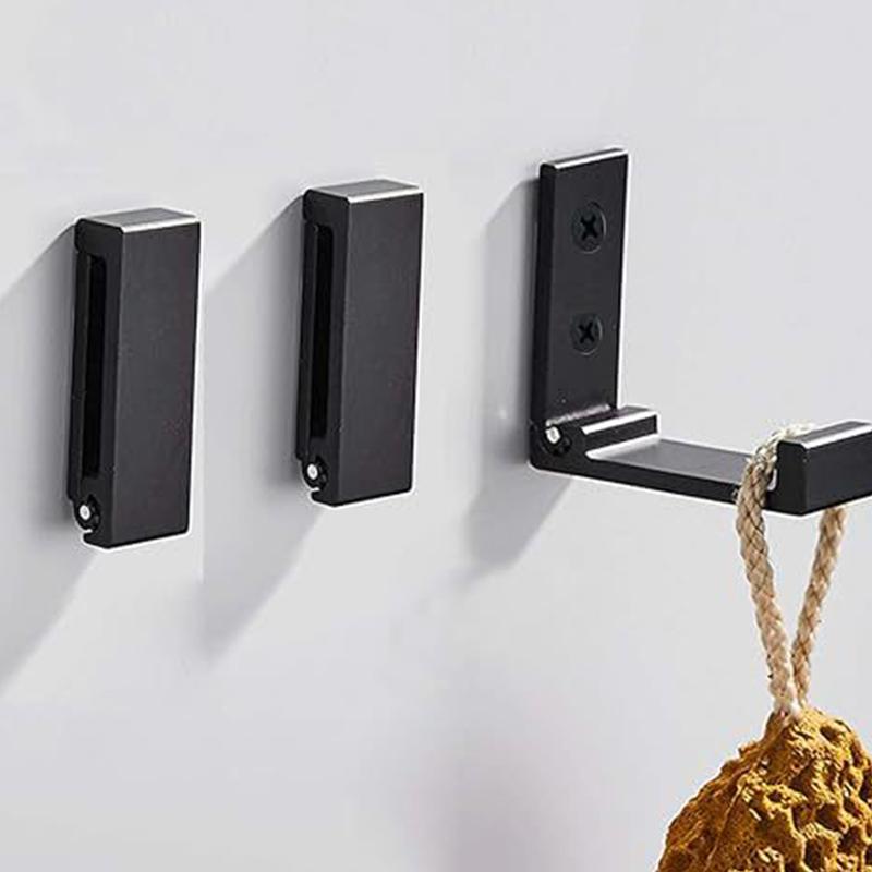 6 stuks Opvouwbare Haken Muur Deur Kledinghaken Aluminiumlegering Roestvrij Muurhanger Kleding Jas Handdoek Kapstokhaken