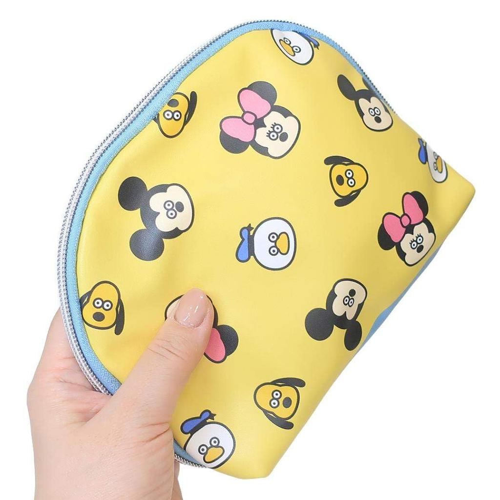 Marimo Craft Disney Seiji Matsumoto Miscellaneous Goods Series Round Pouch, All-Over Print, Size: Approx. W165 X H110 X D40mm, MSDN-016