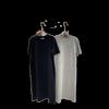 Summer 2025 Pure Cotton Round Neck Mid-Length T-Shirt Dress with Fake Pocket for Women.