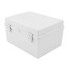 Electrical Junction Box Plastic Buckle Waterproof Project Box Electrical Enclosure with Grey Cover Mounting Plate