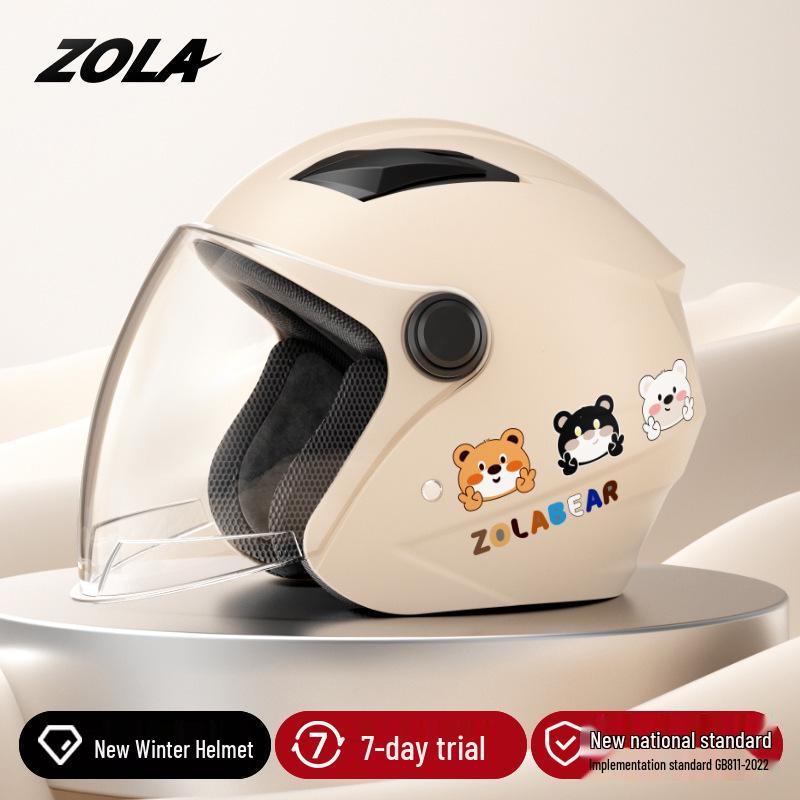 

3C Winter Riding Helmet for Men & Women - Electric Motorcycle, Anti-Fog, Warm, Double Visor, Neck Gaiter Included Winter Warm Helmet