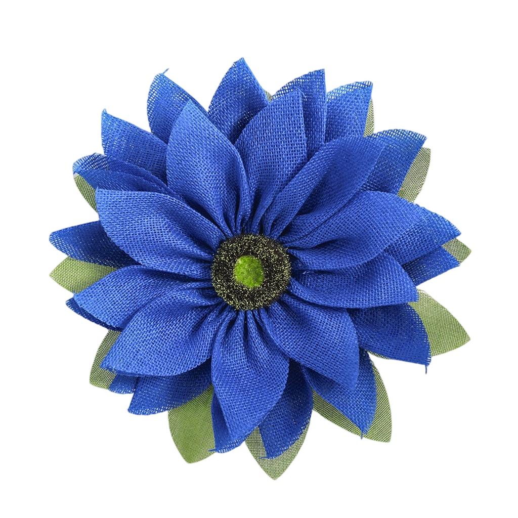 Linen Sunflower Home Decoration, Festive Fabric Doorplate, Artificial Flower Pendant