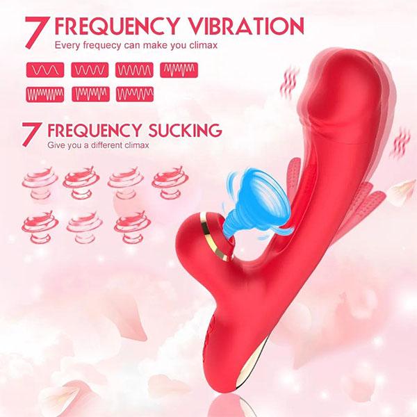 3 In 1 Retractable Vibrator Clitoral Stimulator Vaginal Sucking G-spot Massager Smart Heated Masturbator Female Sex Toys