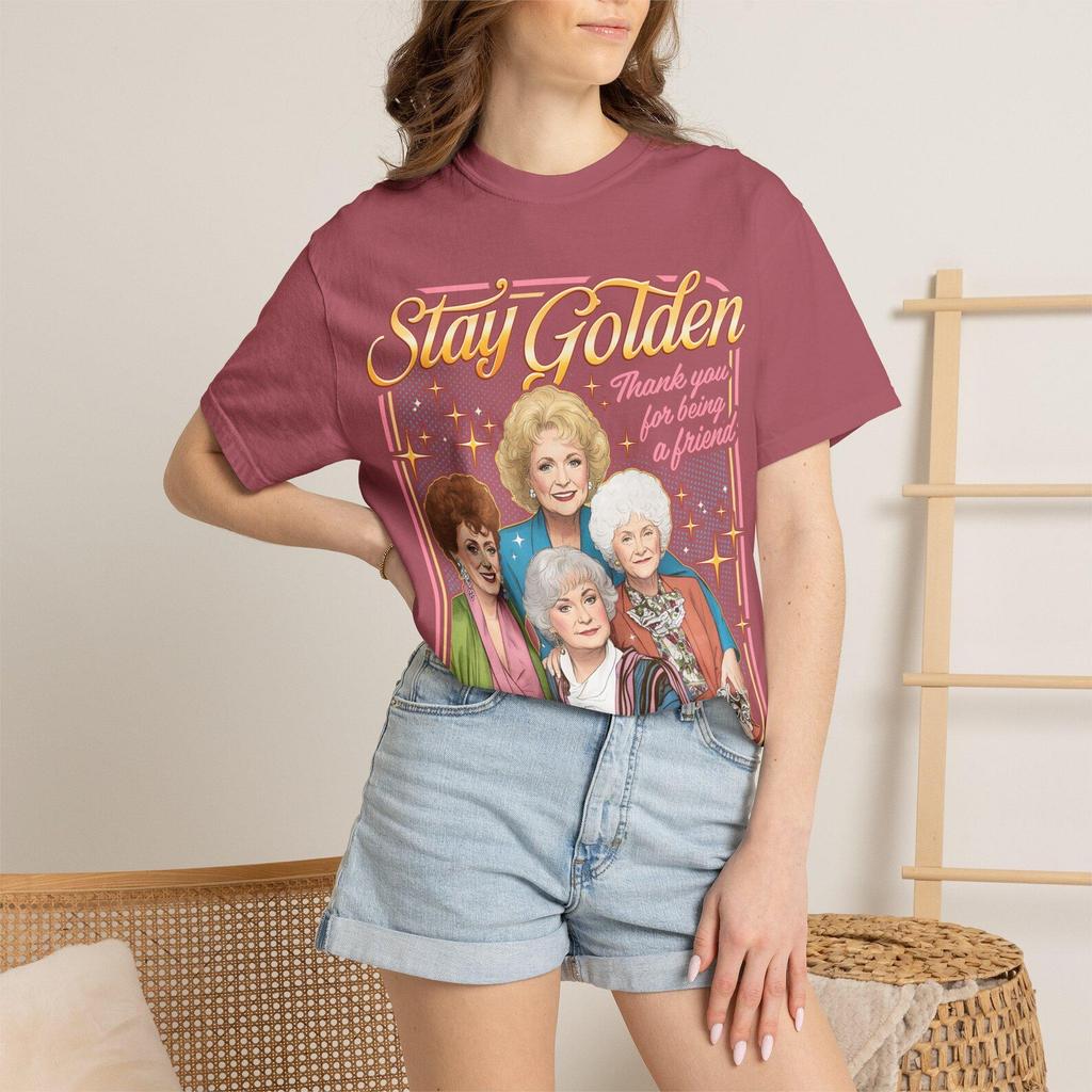 T-shirt TV Stay Golden Anni '80 | Comfort Colors