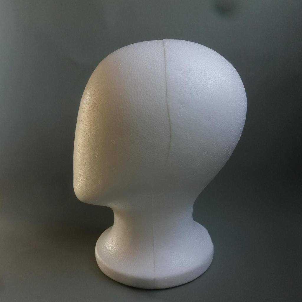 Female Styrofoam Mannequin Manikin Head Model Faceless Cosmetics Display Stand For Hair Travel Salon Hairpieces Model Hats Style