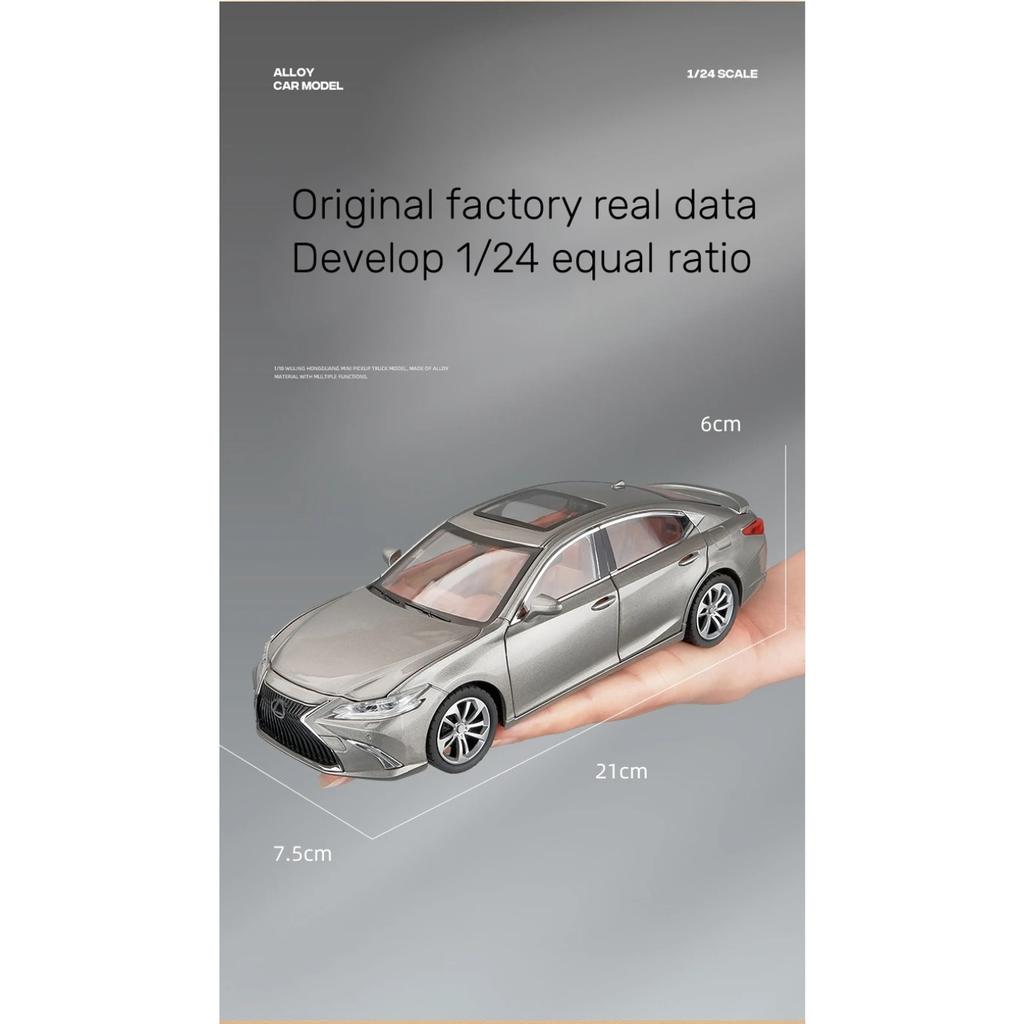 1/24 Lexus ES300 Sedan Alloy Scale Car Model Diecast Metal Miniature Car Model Collection Children Birthday Toy Car Vehicle