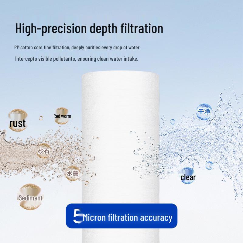 Universal Water Purifier: Shower, Washing Machine, Toilet & Pre-filter with PP Cotton Cartridge