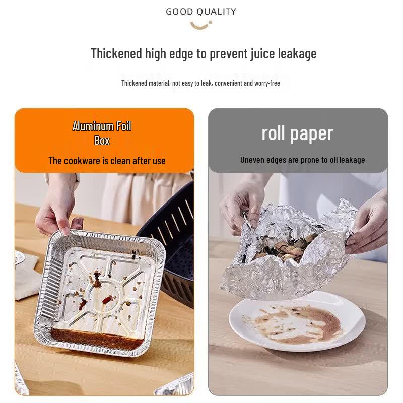 Disposable Square Air Fryer & Oven Foil Pans