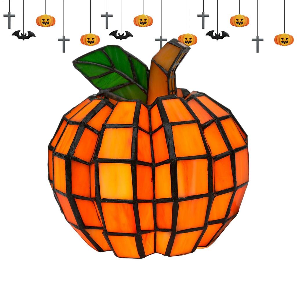 Halloween Decorative Pumpkin Lights LED Battery Operated Lamps Figurine Illuminated For Thanksgiving Fall Tabletop Bedroom