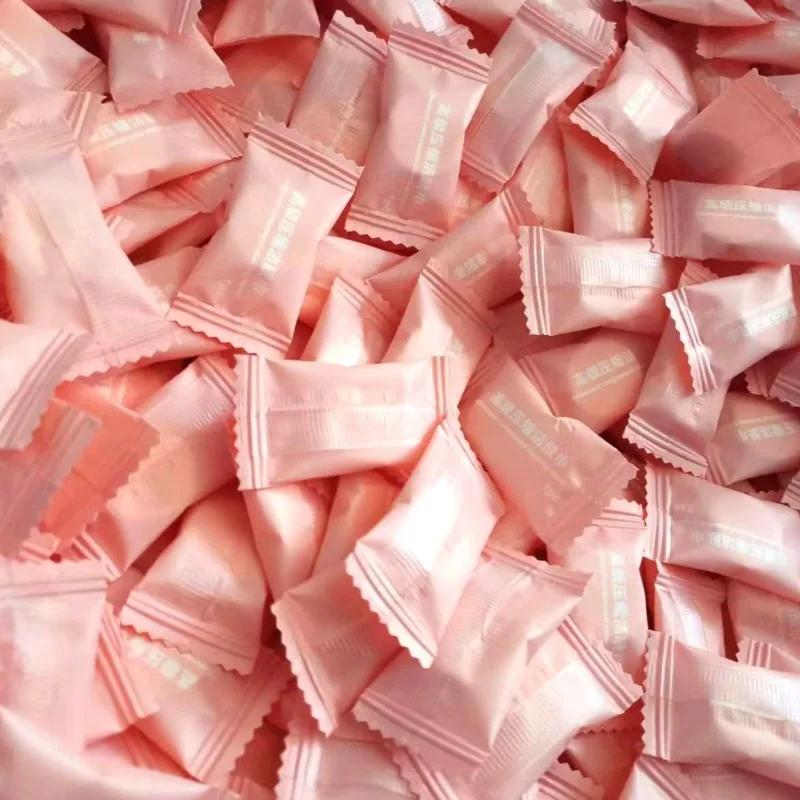 100pcs Portable Compressed Towel Disposable Face Cleaning Soft Compressed Hand Wipe Towel Non-Woven Makeup Wipes Outdoor Tools