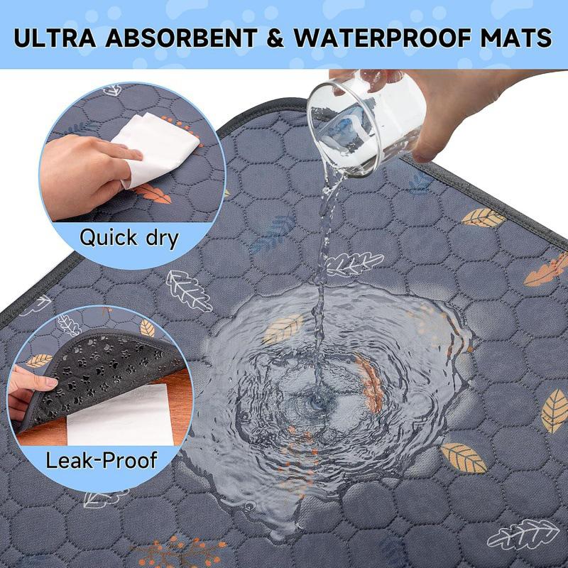 Reusable Pet Urinary Pad Waterproof & Absorbent Pee Pad Guinea Pig Cage Lining Machine Washable Small Pet House Sleeping Mat