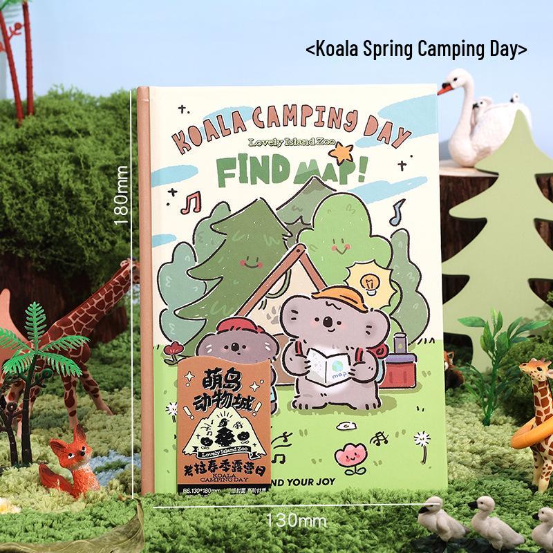Cute Cartoon Zoo Notebook: Ideal Diary and Gift for Elementary Students