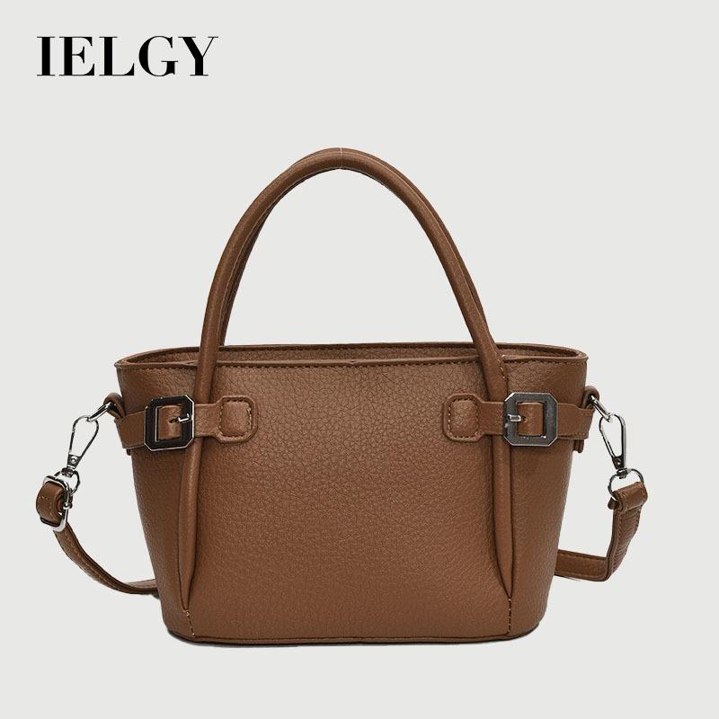 IELGY High-End Retro Autumn Winter All-Match Messenger Bag Fashion Portable Bucket Bag