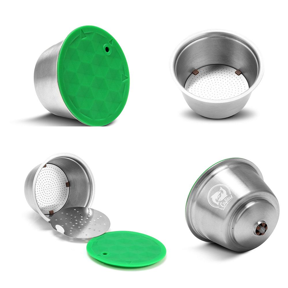 Reusable Coffee Capsule For Nescafe Dolce Gusto Stainless Steel Coffee Filter Pod for Circolo & Mini Coffee Maker Machine