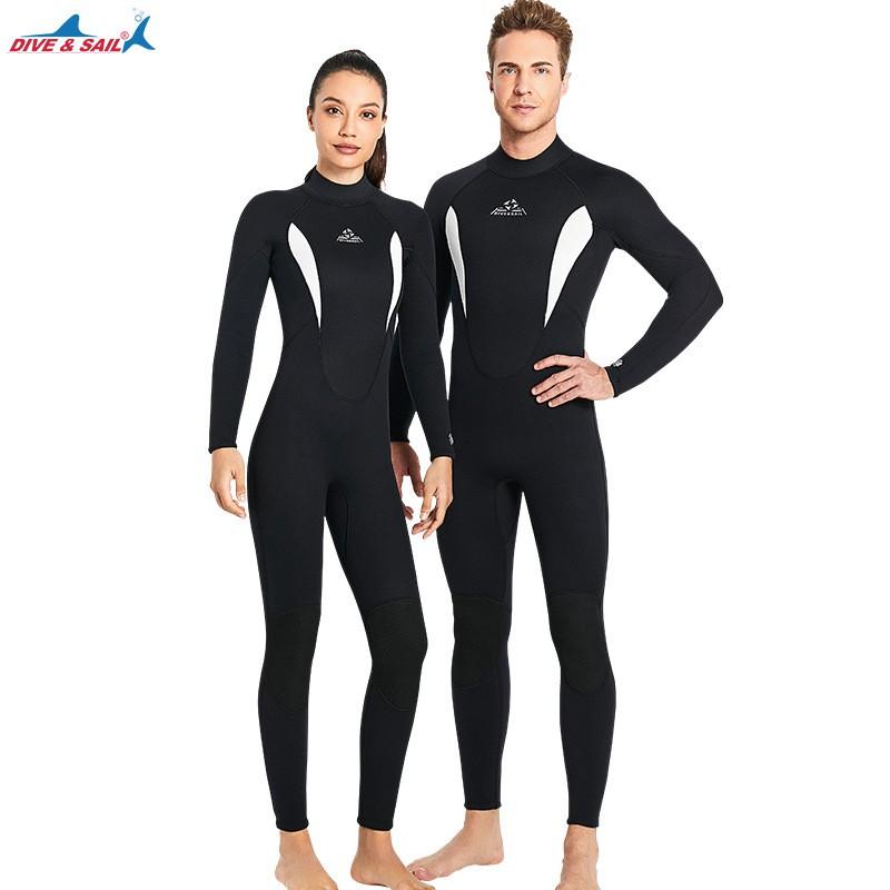 3mm Neoprene Wetsuit Men Women Warm Suit Snorkeling Surfing Swimming Winter Diving