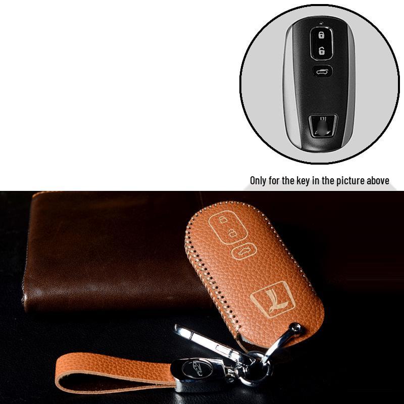 Genuine Leather Key Protector for Luxgen U7/MPV Big 7 and U6 Na 5/S5