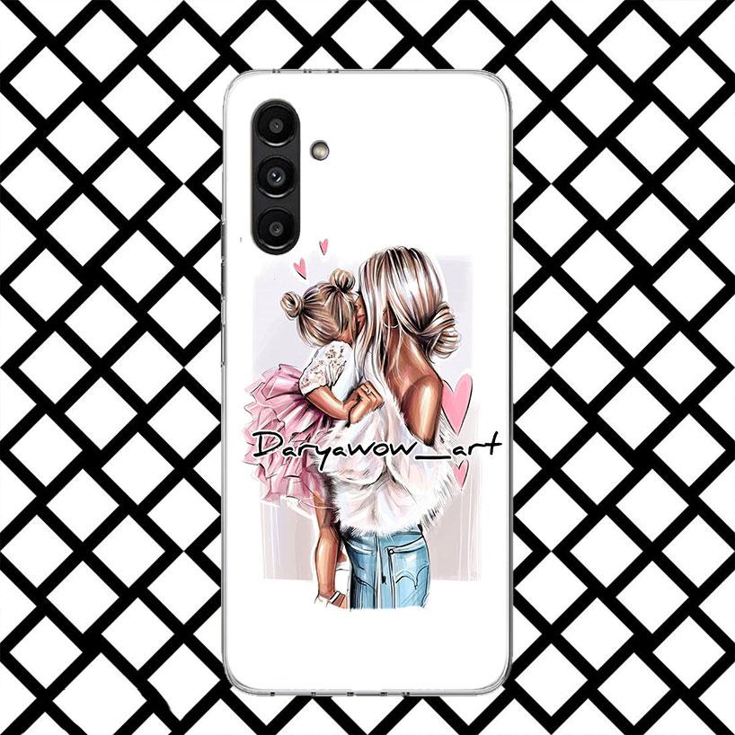 Mutter Baby Mädchen Handyhülle für Samsung Galaxy A17 A37 A57 A16 A26 A36 A56 A15 A25 A35 A55 A14 A24 A34 A54 A13 A23 A33 A53 Galaxy