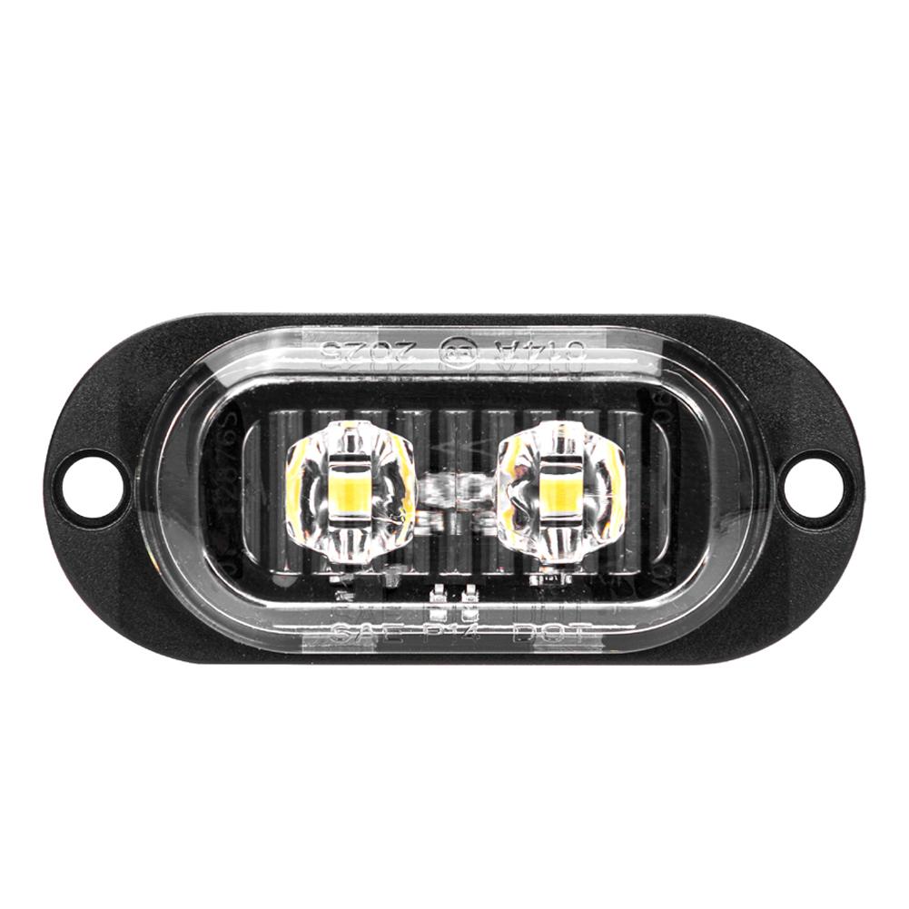 

2 светодиодных габаритных огня для прицепа, водонепроницаемые, для автомобиля, грузовика, фургона, автобуса, сигнальный огонь безопасности, аварийный фонарь белый