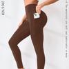 European & American Style Women's High Waist Yoga and Running Pants - Sexy, Slimming, Pure Color, Tight Fit