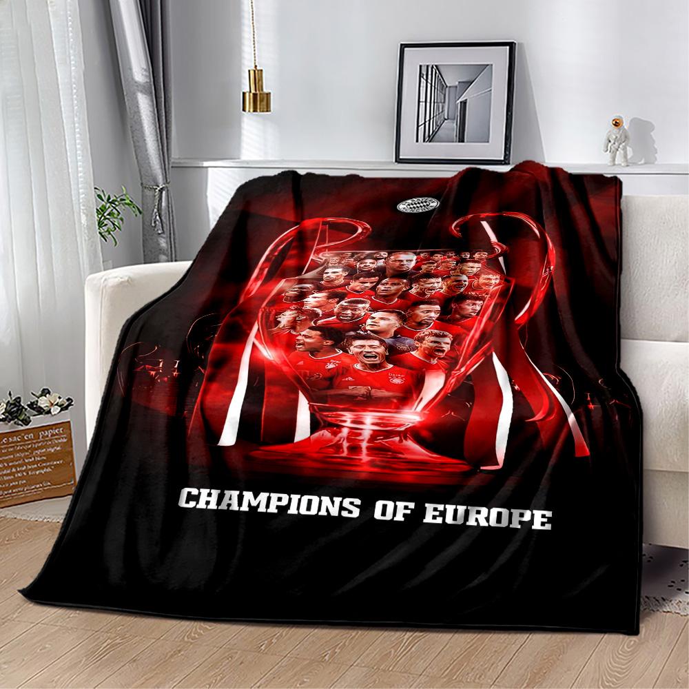 Bayern Munich Blanket Soft Warm Cozy Perfect for Bedding Couch Livingroom for All Seasons Modern Style Ideal Gift For Birthday Valentine'S Day