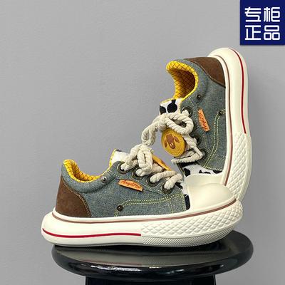 Canvas Women's Shoes Spring and Autumn Versatile Breathable Thick Soles Heightening Casual Board Shoes Big Head Shoes Couple Shoes